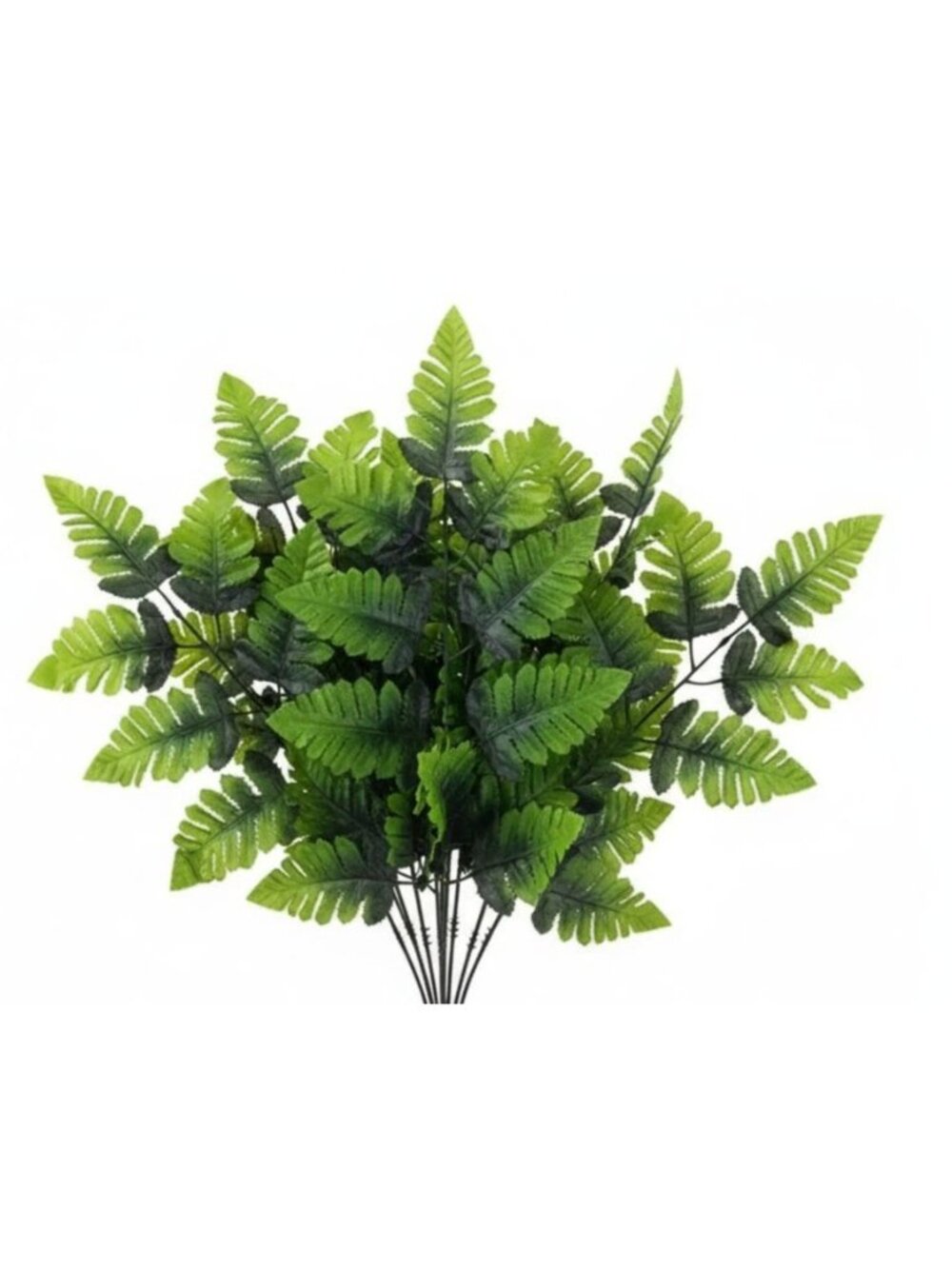 Artificial Fern Stems Greenery Bundle 10 Stems Faux Leather Fern Leaves Greenery